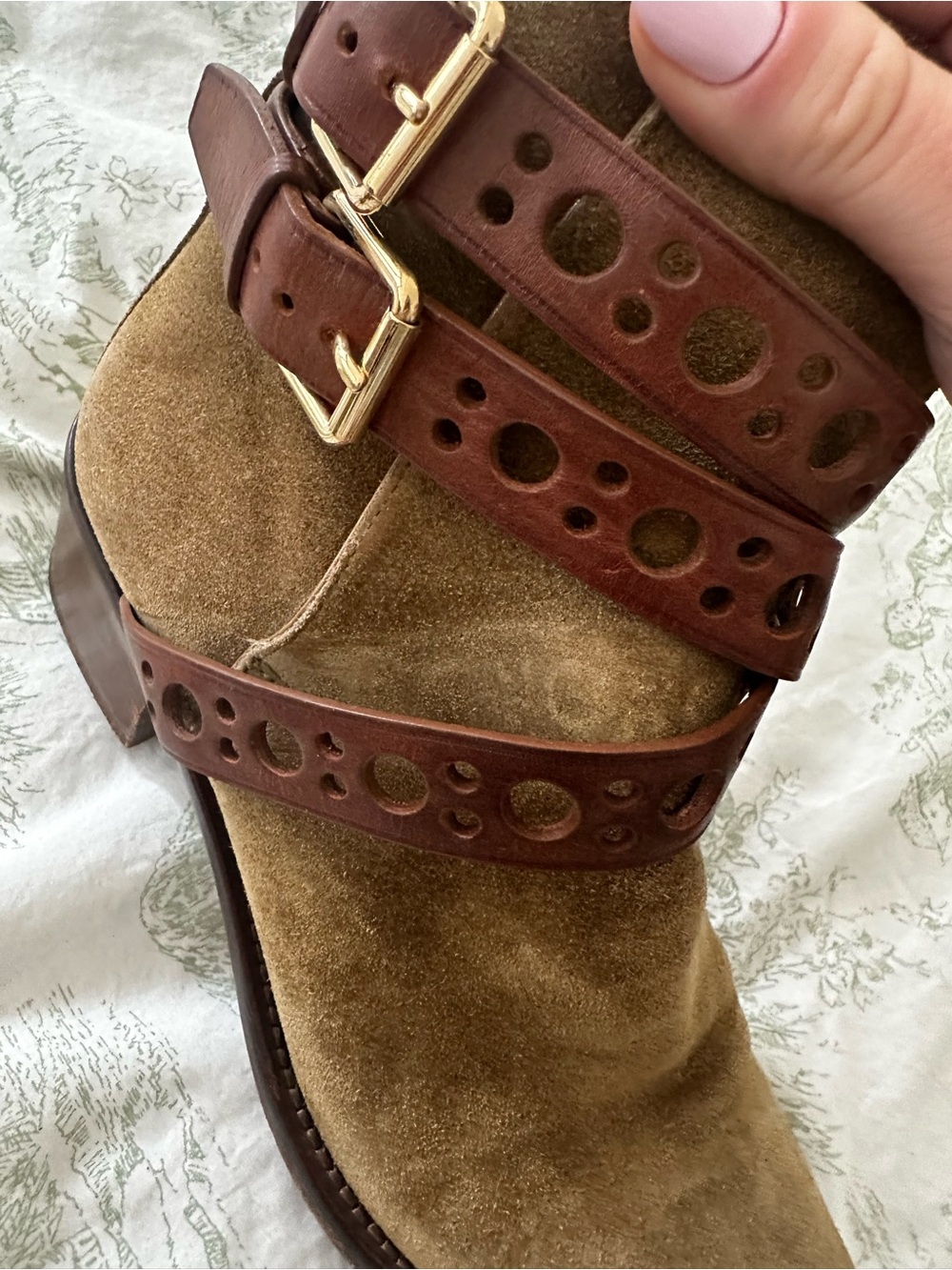 Vintage Burberry Vaughan Suede Boots - Picture 8 of 9